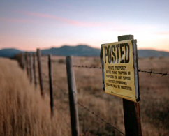 Photograph of a sign by the side of the road